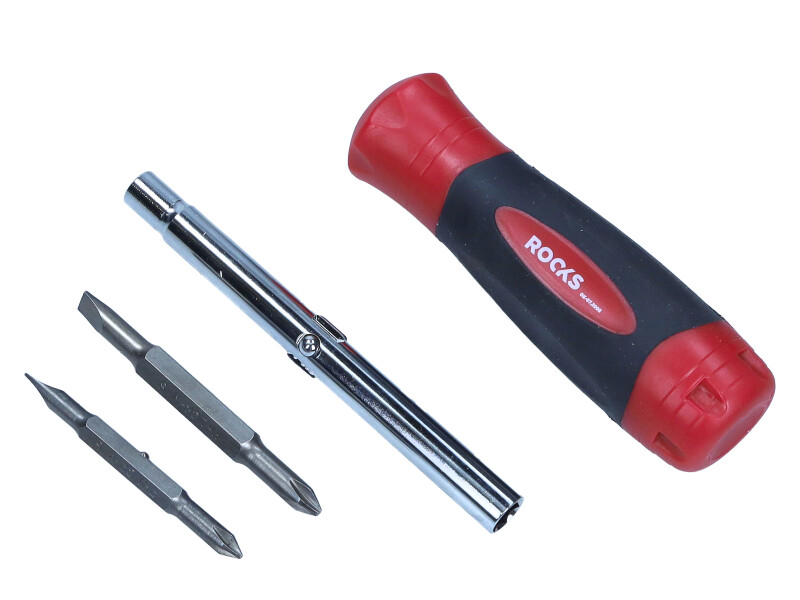 Șurubelniță intercambiabilă 6 în 1 PH1-PH2-SL5-SL6-HEX 6 și 8 mm
