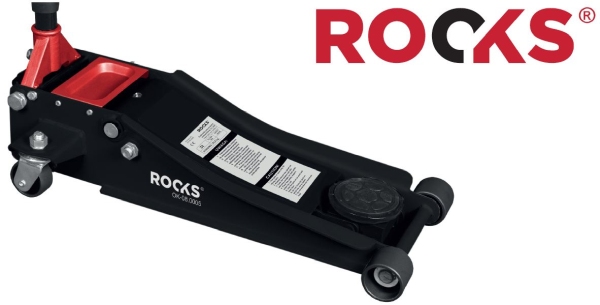 Cric Hidraulic Cu Profil Redus 3 Tone Cu Douc Pistoane 75-505 Mm ROOKS