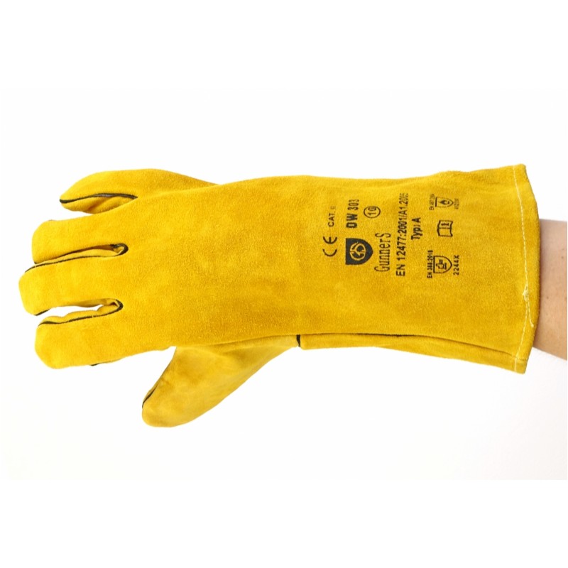 Manusi protectie sudori galbene piele naturala split