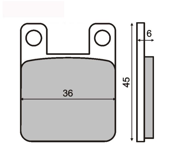 Set placute frana disc puntea spate