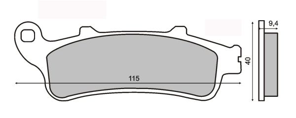Set placute frana disc punte fata