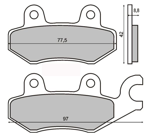 Set placute frana disc punte fata