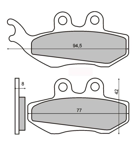 Set placute frana disc puntea spate