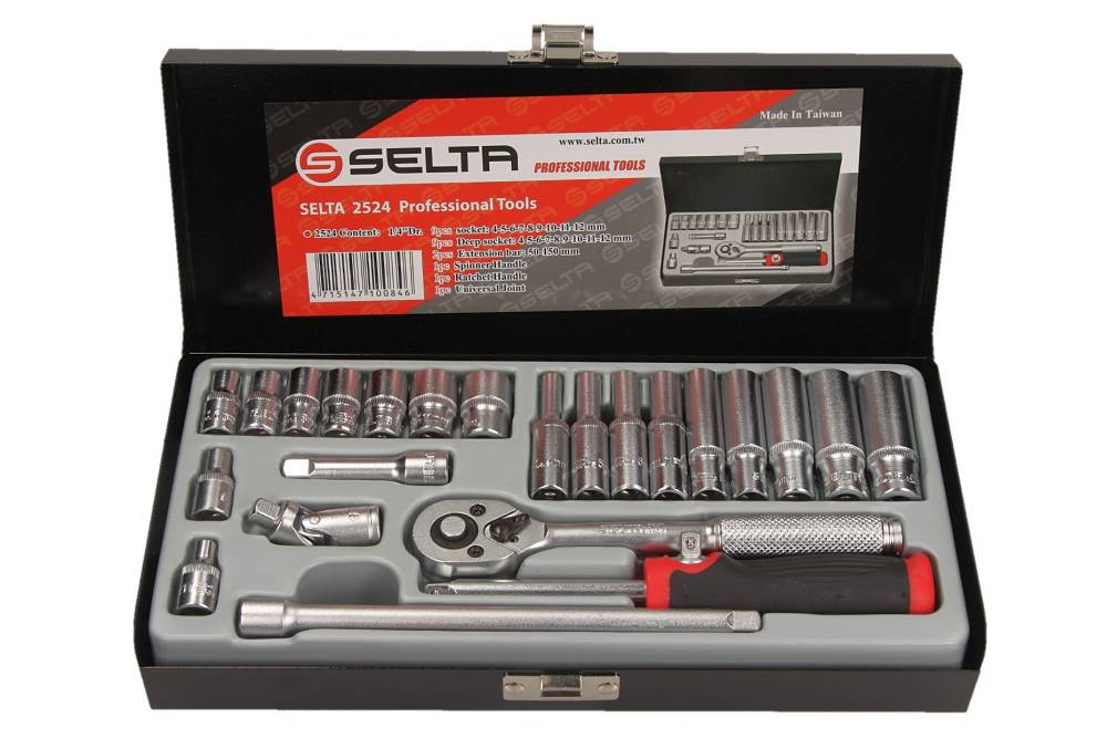 Set scule 1/4'' 24 piese
