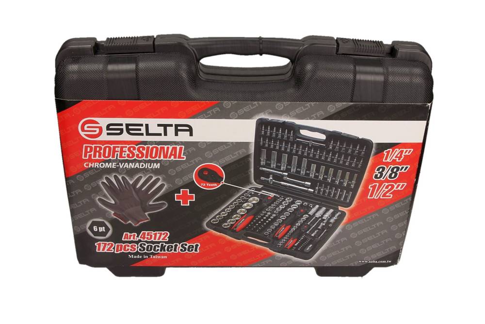Set scule 1/4, 3/8, 1/2 172 piese