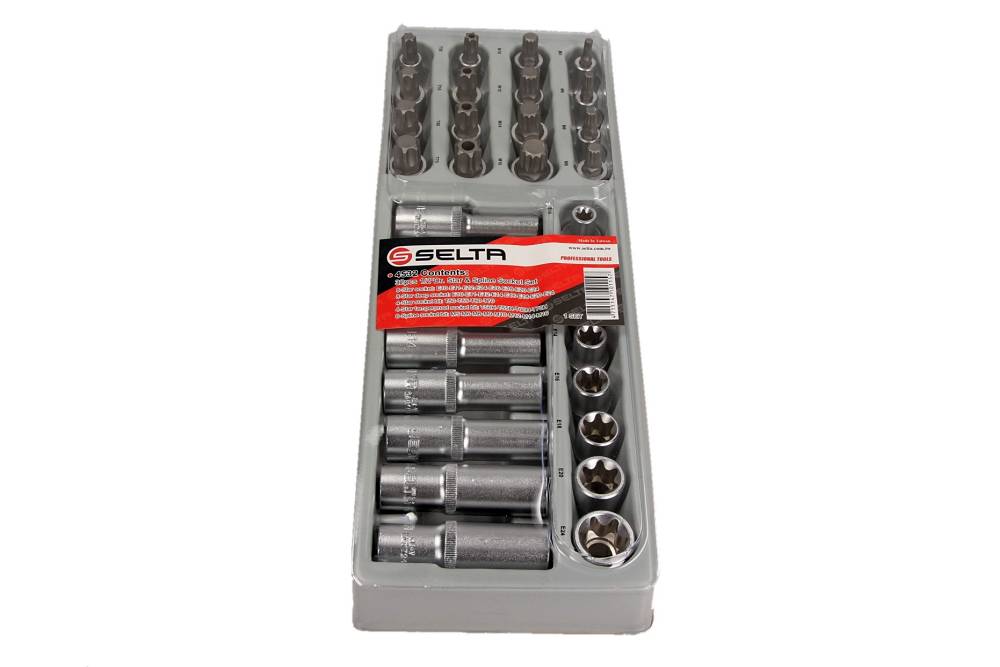 Cap cheie tubulara Torx Spline 1/2 32 piese