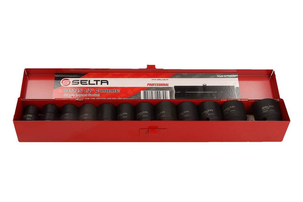 Cap cheie tubulara set 12 piese 1/2'' 10-24 mm