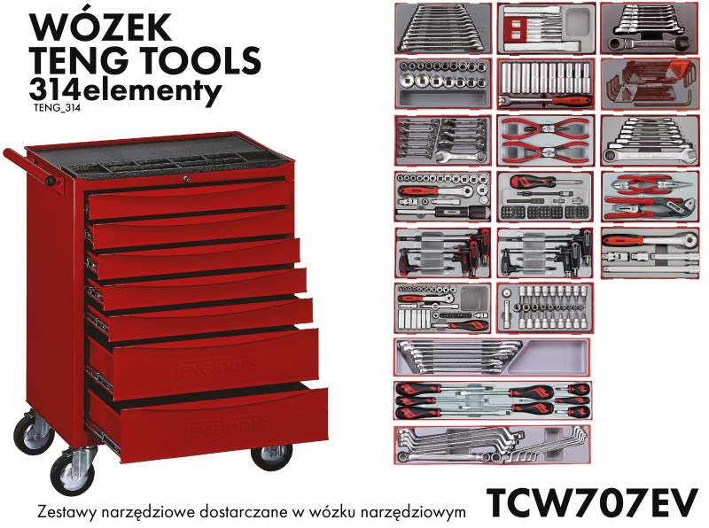 Trolley with equipment