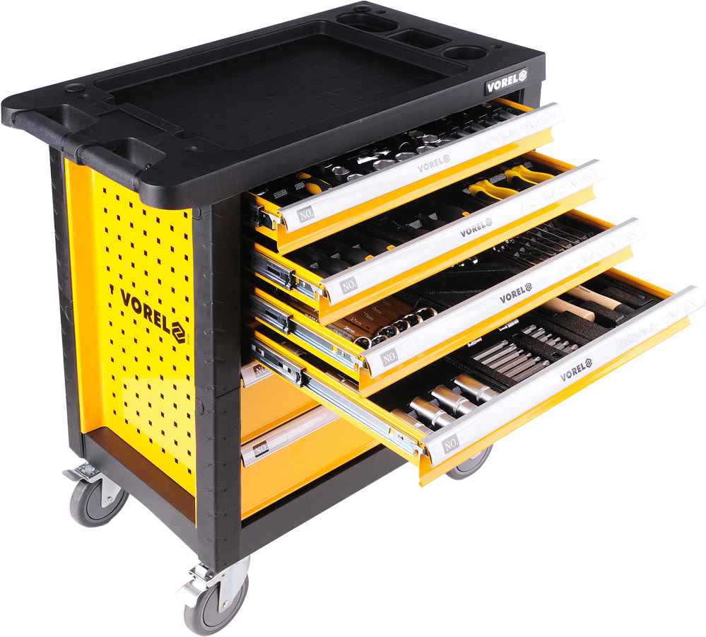 Trolley with equipment