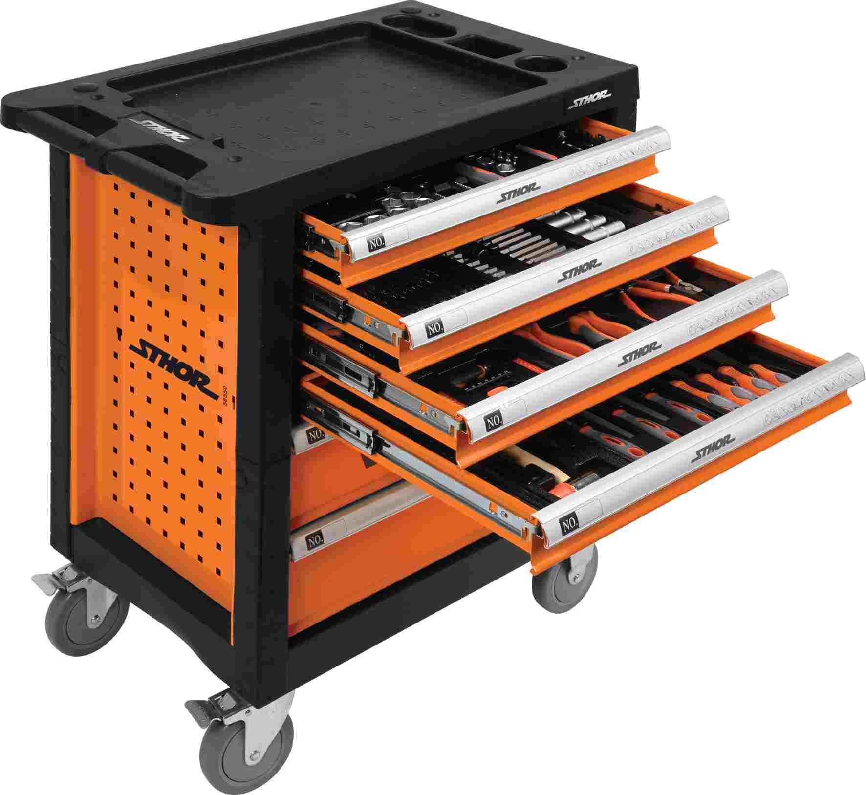 Trolley with equipment