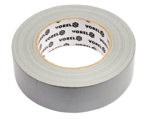 Banda adeziva textila 48 mm x 50 m argintiu