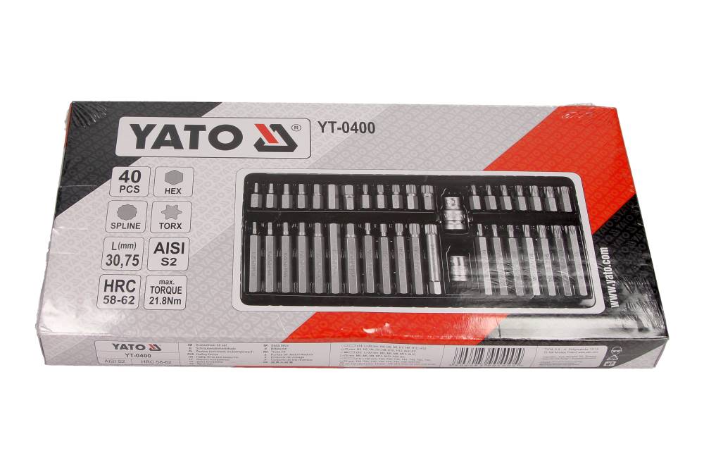 Set biți șurubelniță Torx Hex Spline 40 piese