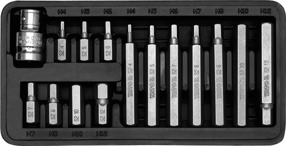Set biti surubelnita hexagonale 15 piese