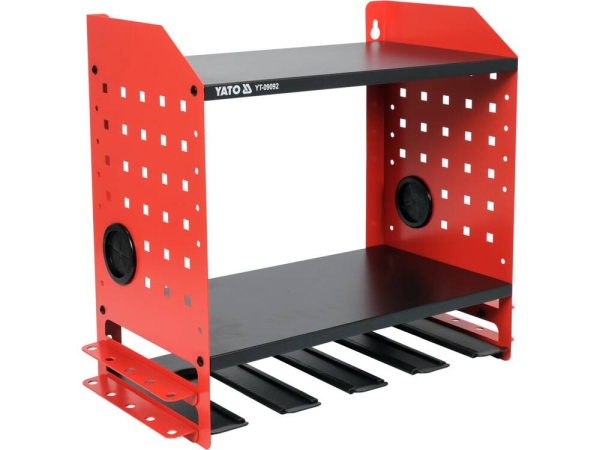 Dulap scule tabla de otel negru/rosu