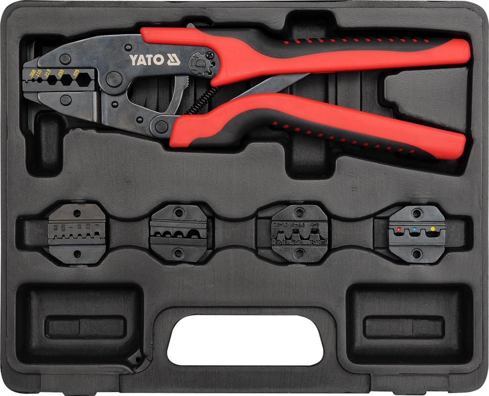 Cleste dezizolator cu matrițe înlocuibile set de 5 matrițe 260 mm