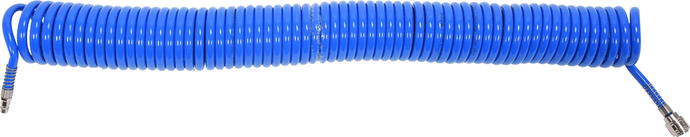 Furtun spiral 8x12x15 mm PU cu conectori rapizi 15 m
