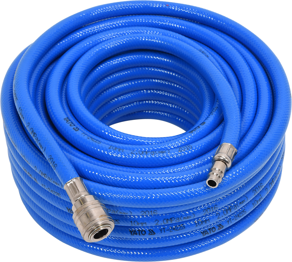 Furtun aer comprimat PVC 10 mm x 20 m cu conector rapid
