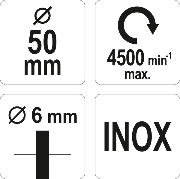 Perie pensula, masina de gaurit mână oțel inoxidabil 50 mm