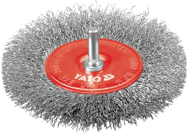 Perie sarma disc 100 mm tijă sârmă oțel inoxidabil