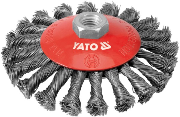 Perie metalică centrifugală pentru filete disc 125 mm filet M14 otel inoxidabil