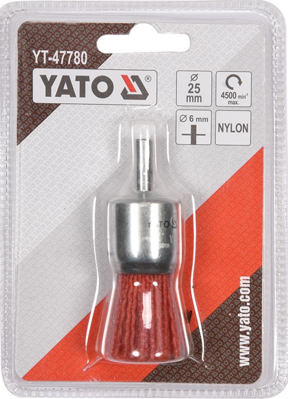 Perie sarma frontala cu tigă nylon 25 mm