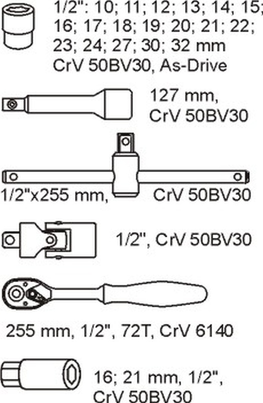 Insert with equipment for a workshop trolley