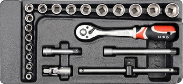 Insert with equipment for a workshop trolley