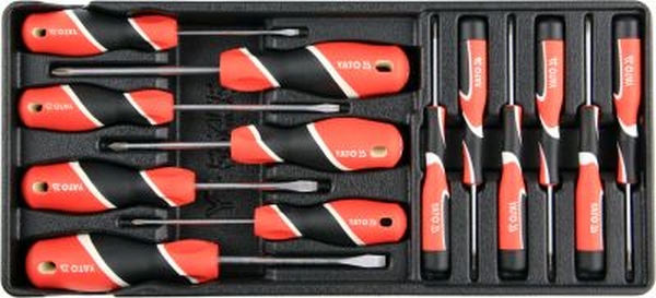 Insert with equipment for a workshop trolley
