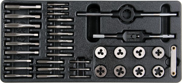 Insert with equipment for a workshop trolley
