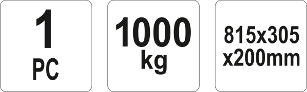 Rampa auto 1000 kg 815 mm
