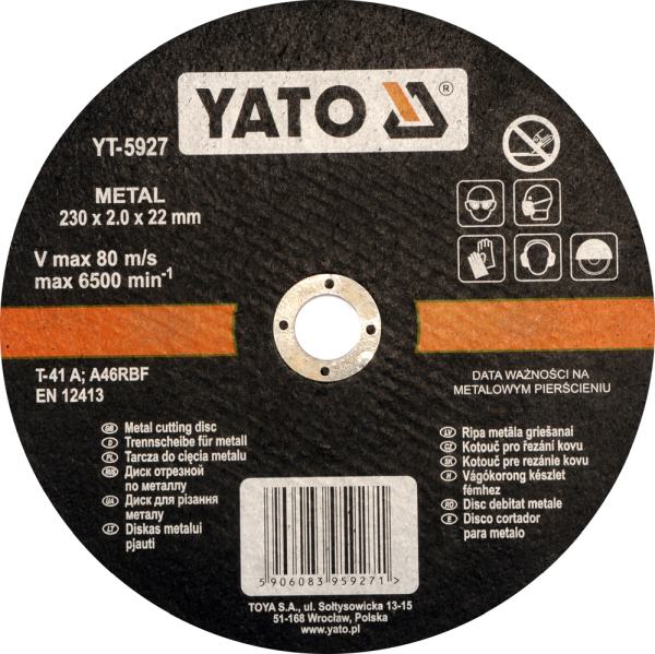 Disc debitare metal 230x2.0x22 mm