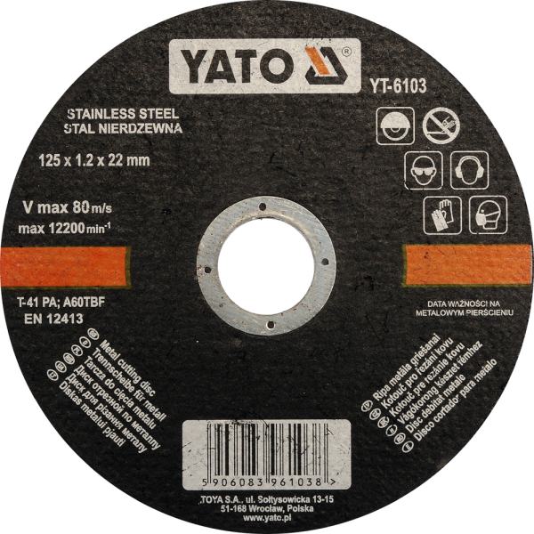 Disc debitare inox 125x1.2x22 mm
