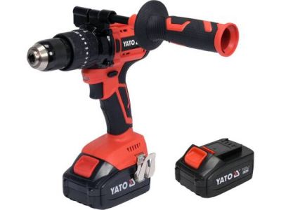 Maşină găurit şi înşurubat percuţie fără perii 18V 75 Nm cu 2 baterii