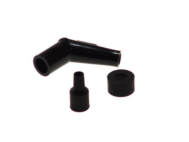 Manson cauciuc bujie scurt filet 10/12 mm negru
