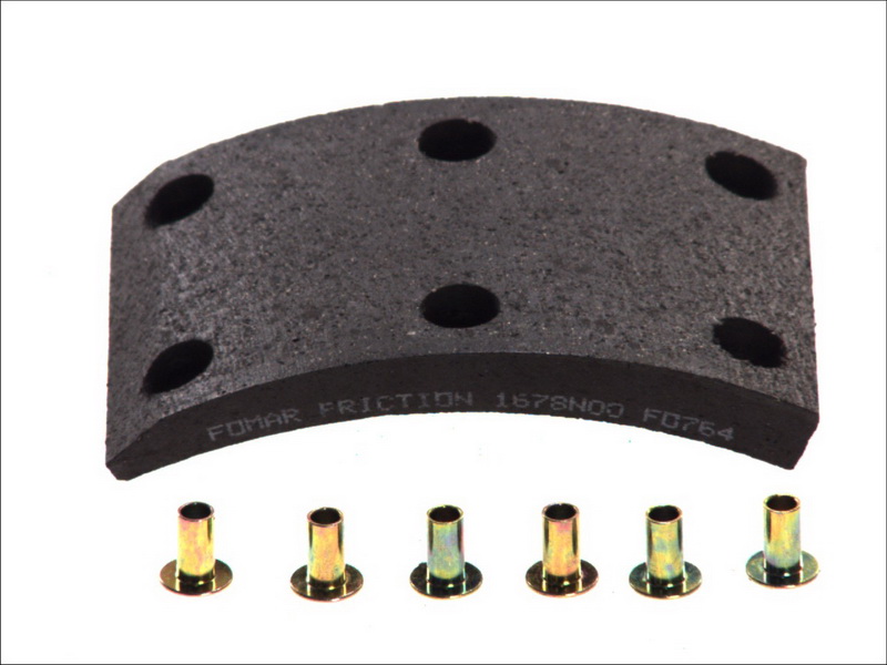 Placute de frana tambur fata 155x100x16,3 mm