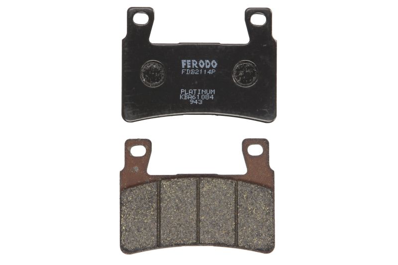 Set placute frana fata 74x55,1x7,1 mm platina