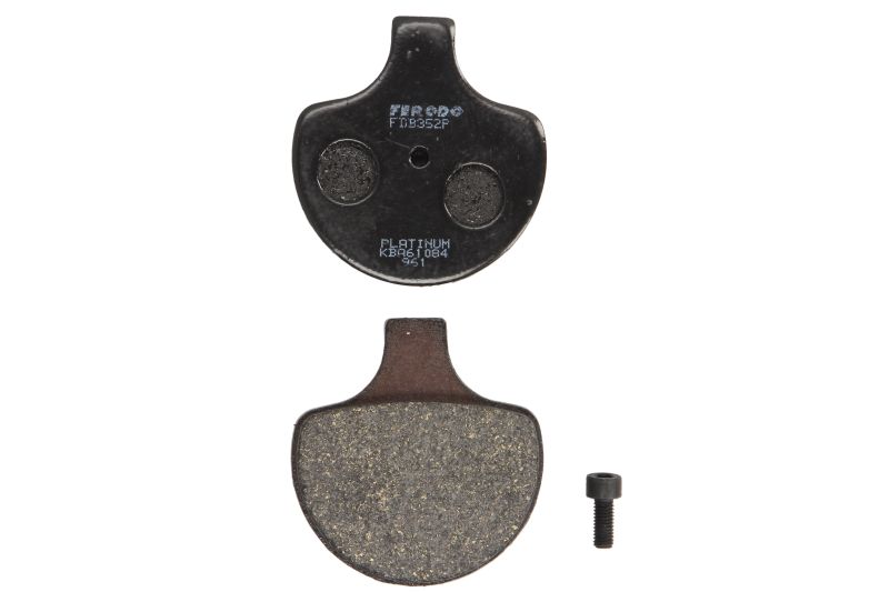 Set plăcuțe frână față 59,2x61,8x13 mm material platină