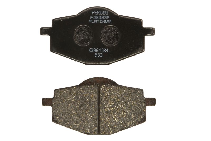 Set plăcuțe frână spate 71,1x36,3x9,4 mm material platină set 2 bucăți
