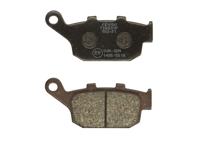 Set plăcuțe frână spate 86,2x40,5x10,6 mm