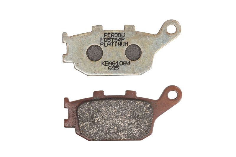 Set plăcuțe frână spate 86.1x40.2x9.3 mm platina
