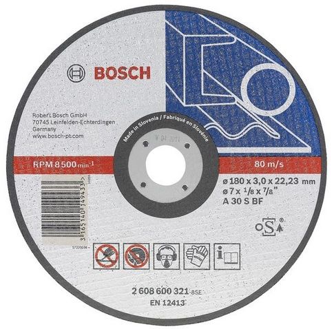 Disc abraziv polizor unghiular 230x22 mm grosime 3 mm otel set 25 bucati