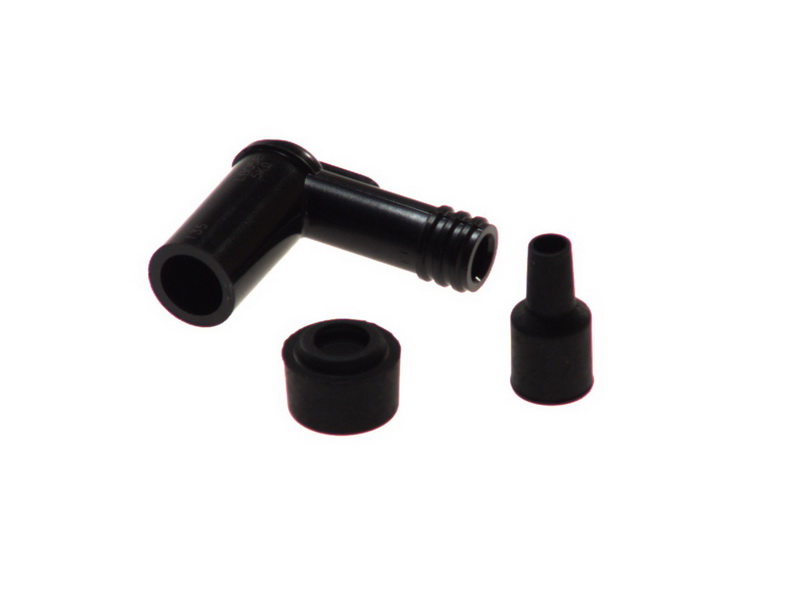 Manson cauciuc bujie scurt filet 14 mm negru