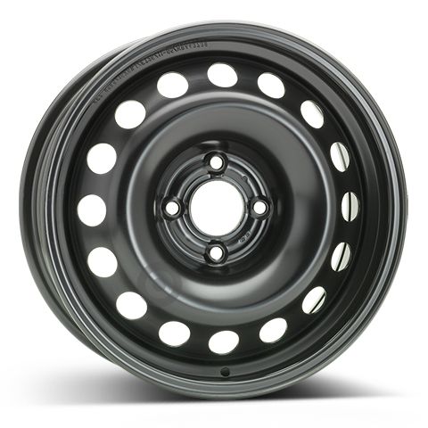 Janta otel 6.5x16 inch CH 65 mm negru