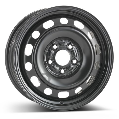 Janta otel 6.5x16 inch CH 67 mm negru