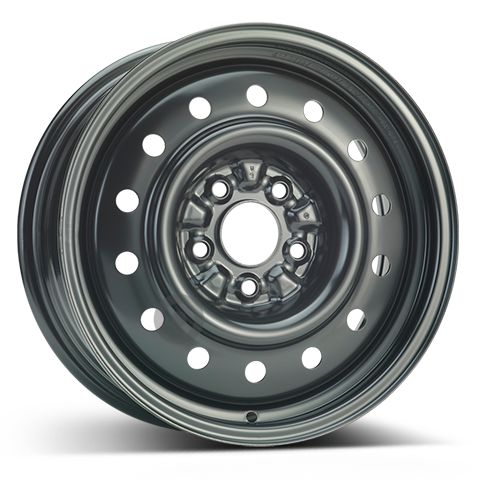 Janta otel 6.5x16 inch CH 66 mm negru