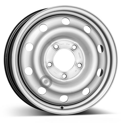 Janta otel 6.0x16 inch CH 89 mm set 4 bucati argintiu