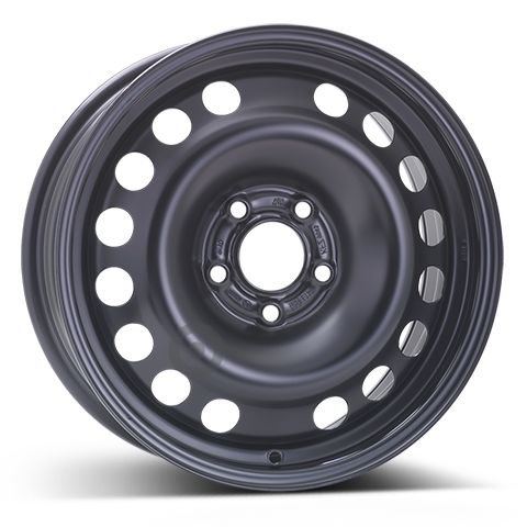 Janta otel 6.5x16 inch CH 65 mm negru
