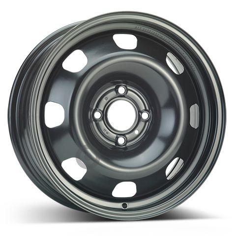 Janta otel 6.5x16 inch CH 65 mm negru