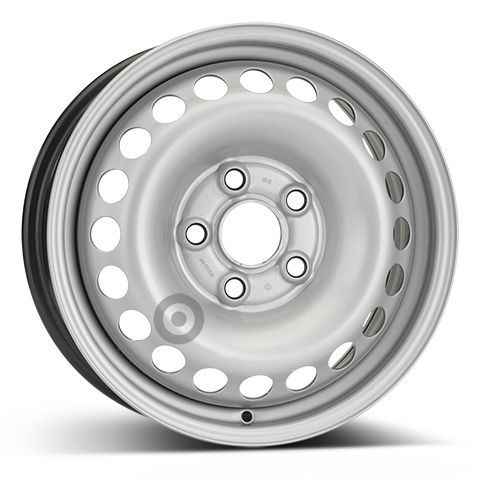Janta otel 6.5x16 inch CH 65,1 mm set 4 bucati argintiu