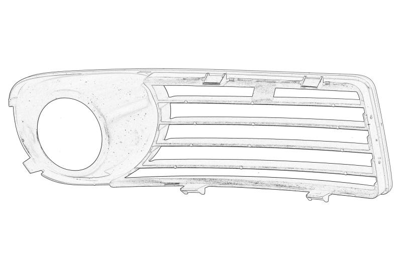 Grila ventilatie, bara protectie